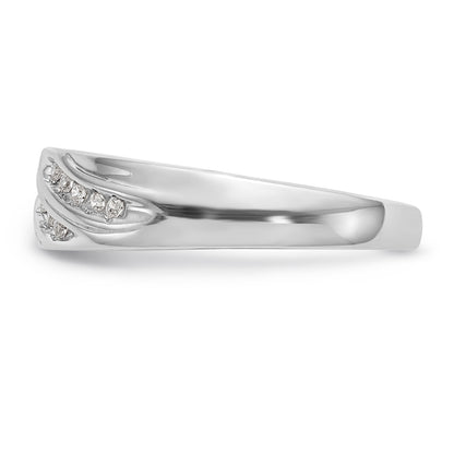 14K Weißgold Diamant-Herrenring