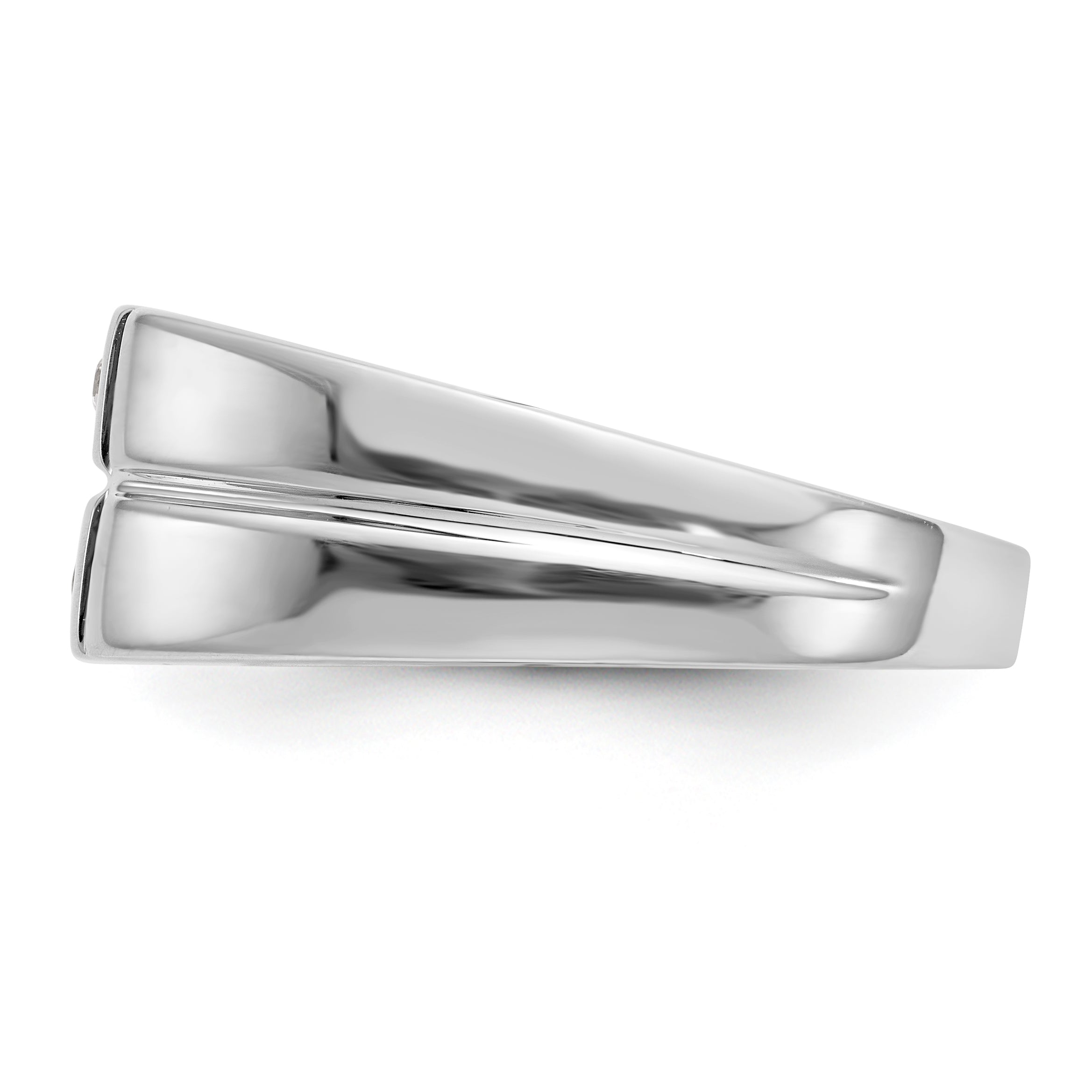 14K Weißgold Diamant-Ring für Herren