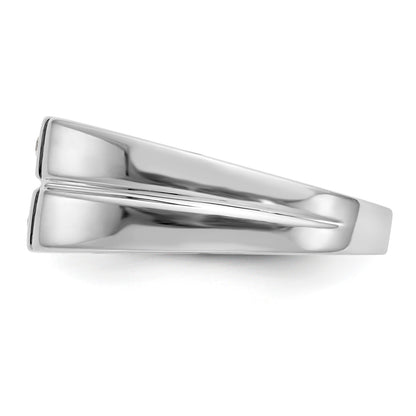 14K Weißgold Diamant-Ring für Herren