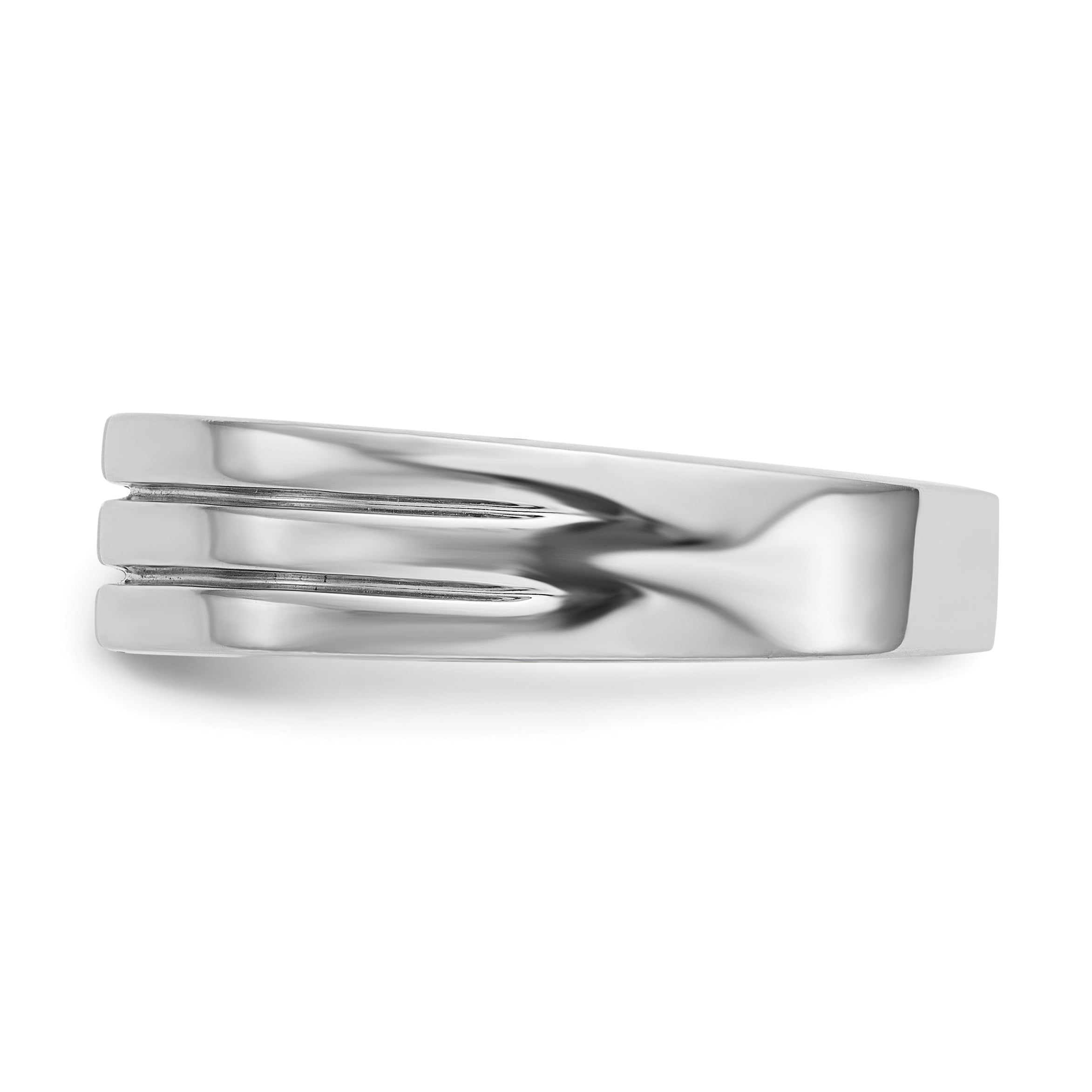 Herren-Ring aus 14K Weißgold mit Diamanten
