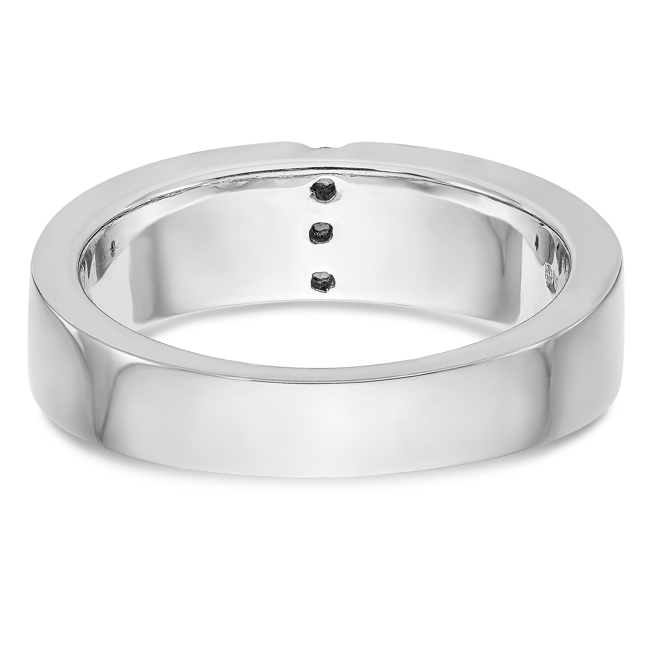 Herren-Ring aus 14K Weißgold mit Diamanten
