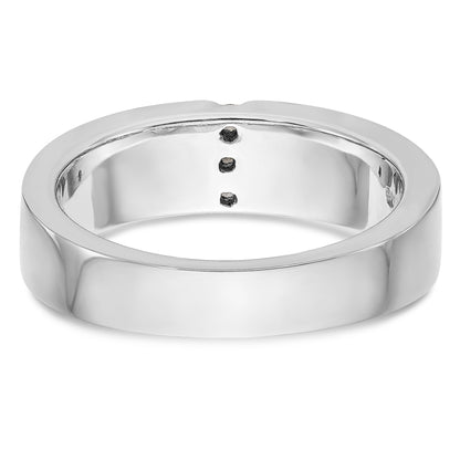 Herren-Ring aus 14K Weißgold mit Diamanten