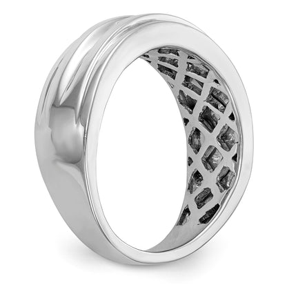 14K Weißgold Diamant-Herrenring