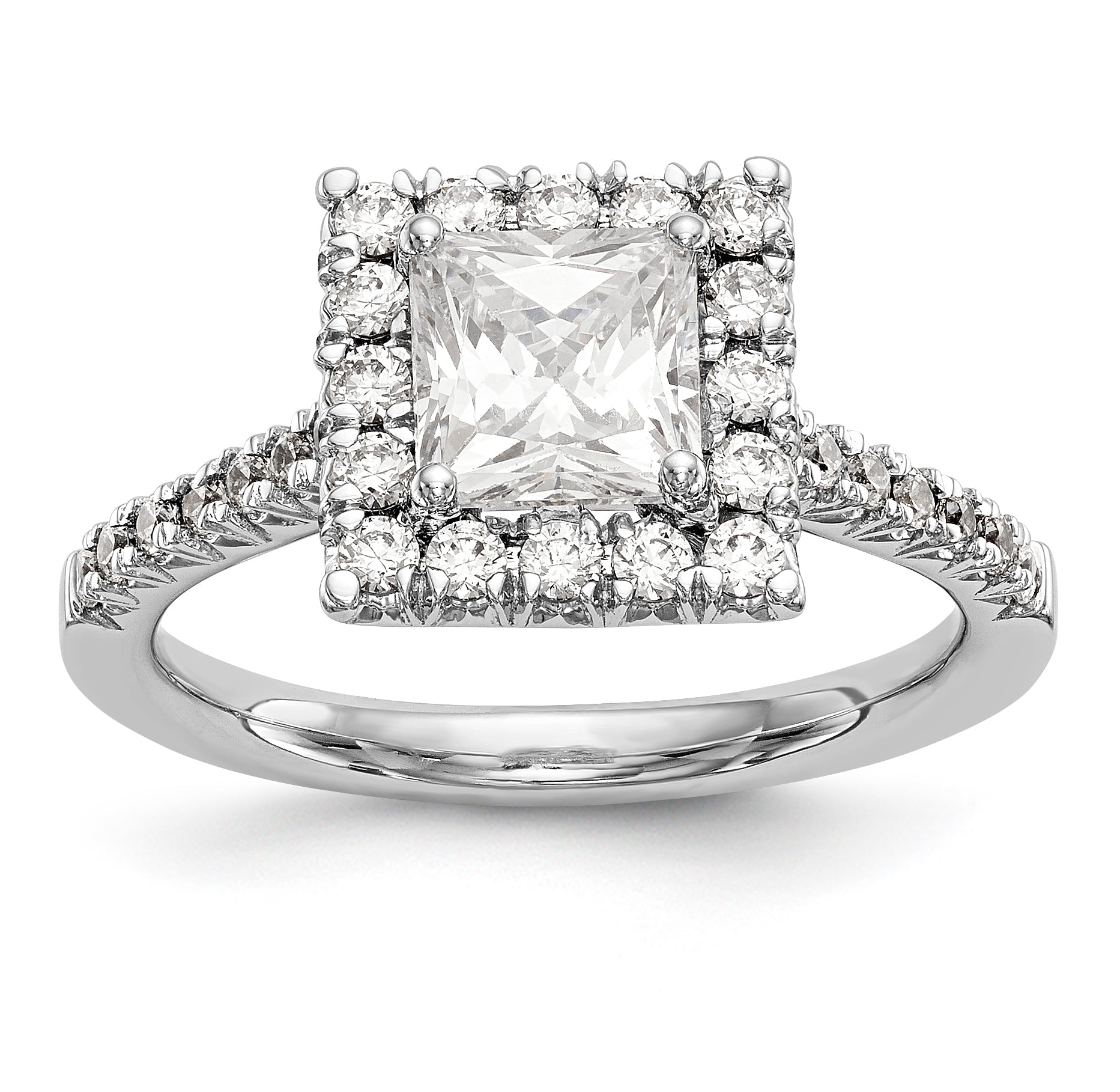 14K Weißgold 0,25 ct. Semi-Fassung