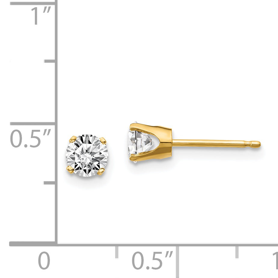 14 Kt. 0,70 ct. I1 J-K Diamant-Ohrstecker mit Steckverschluss