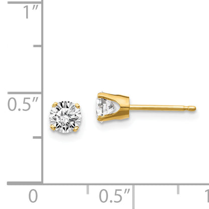 14 Kt. 0,70 ct. I1 J-K Diamant-Ohrstecker mit Steckverschluss