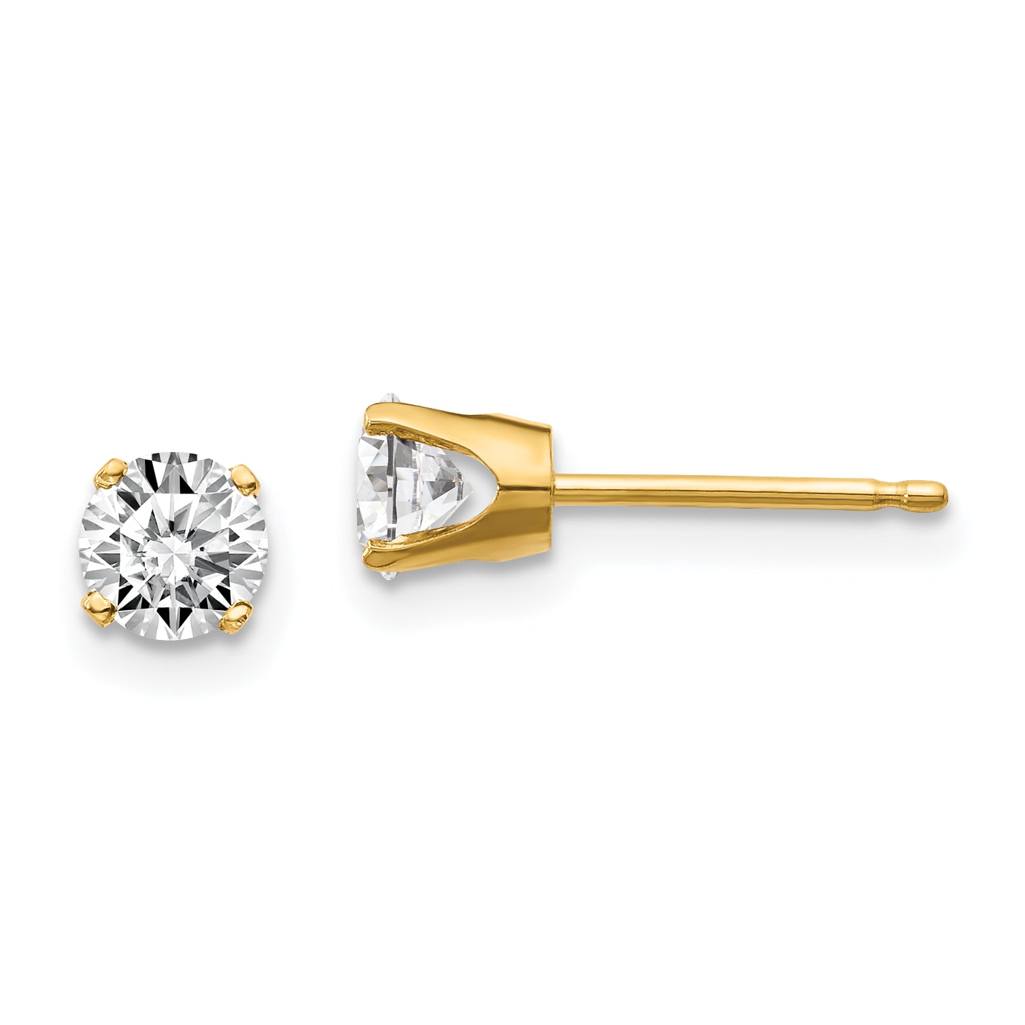 14 Kt. 0,70 ct. I1 J-K Diamant-Ohrstecker mit Steckverschluss