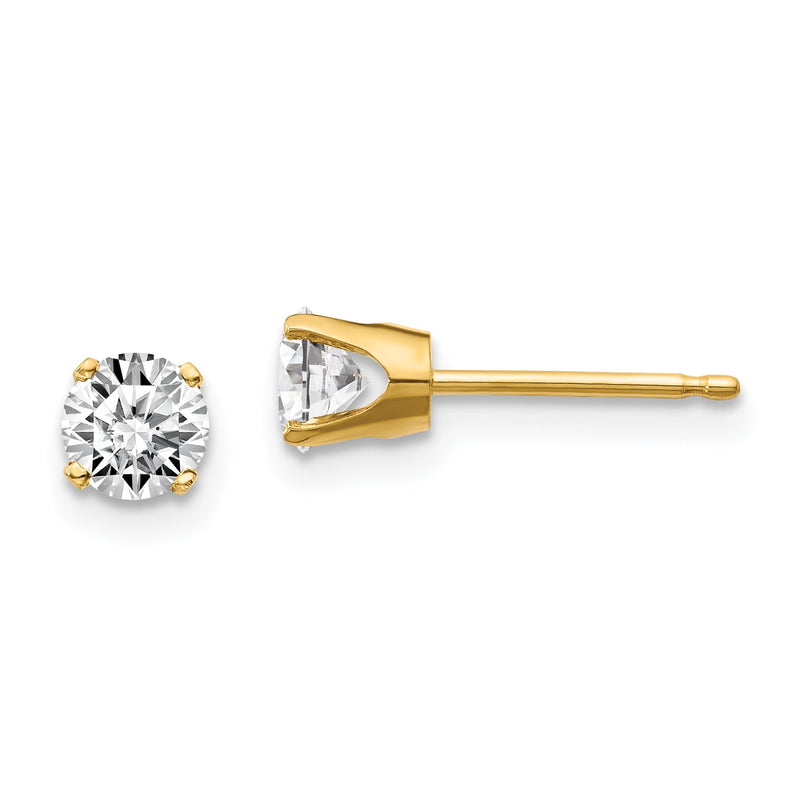 14 Karat 0,70 ct. I2 K L Diamant-Ohrstecker mit Steckverschluss