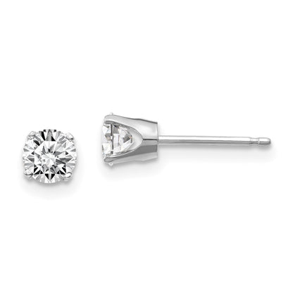 14 Karat Weißgold Ohrstecker mit 0,70 ct. Diamanten (I1, J-K) mit Steckverschluss