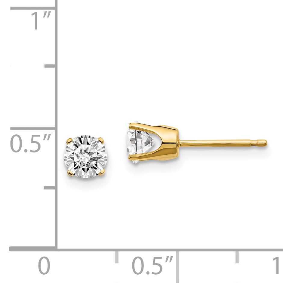 14 Karat 0,75 ct. I1 J K Diamant-Ohrstecker mit Steckverschluss