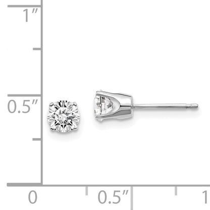 14K Weißgold 0,75 ct. I1 J-K Diamant-Ohrstecker mit Steckverschluss