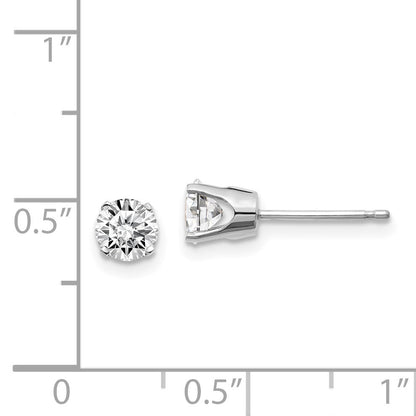 14K Diamant-Ohrstecker, 0,85 ct., I1, J-K, mit Steckverschluss
