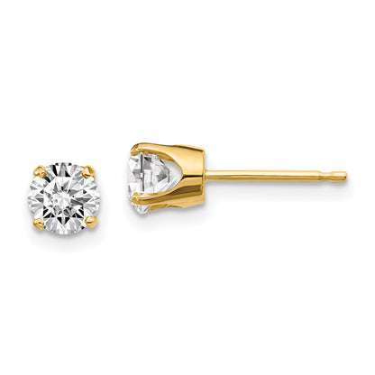 14K Gelbgold 0,95 ct. I1 J K Diamant-Ohrstecker mit Steckverschluss