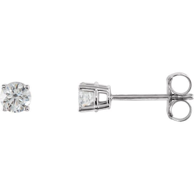 1/3 ct Diamant Ohrringe in 14kt Weißgold