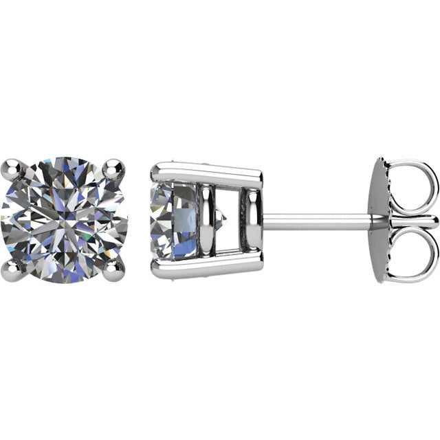 Zertifiziert 2.0 ct Diamant Ohrstecker in 14kt Weißgold