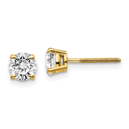 14 Karat Diamant-Ohrstecker mit VS2/SI1 G I Diamanten, 1,00 ct., mit Gewinde-Verschluss