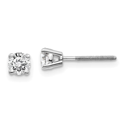 14 Karat Weißgold Diamant-Ohrstecker, 0,50 ct., VS2/SI1, G I, mit Aufschraub-/Steckverschluss