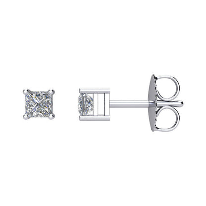 1/3 ct Diamant Ohrringe in 14kt Weißgold
