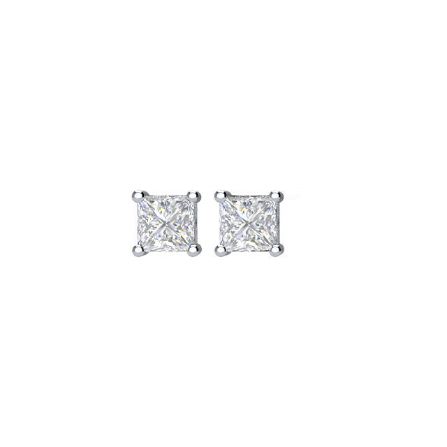 1/3 ct Diamant Ohrringe in 14kt Weißgold