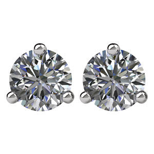 1/5 Ct Diamant Friction Stecker Ohrstecker in 14kt Weißgold