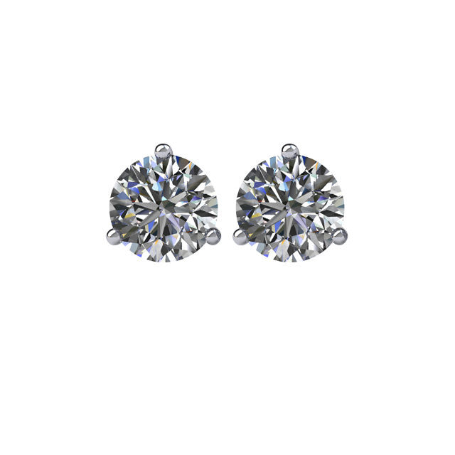 3/4 ct Diamant Friction Stecker Ohrstecker in 14kt Weißgold