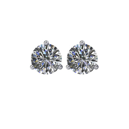 3/4 ct Diamant Friction Stecker Ohrstecker in 14kt Weißgold