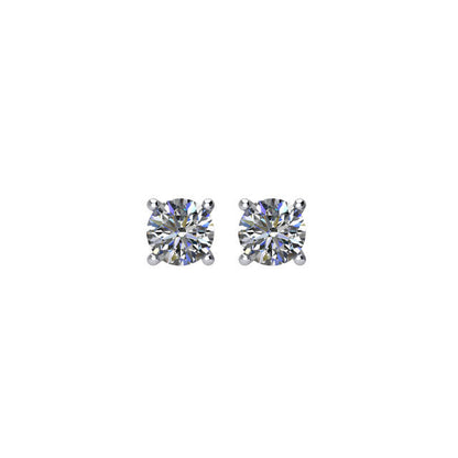 1/5 ct Diamant Friction Ohrstecker in 14kt Weißgold