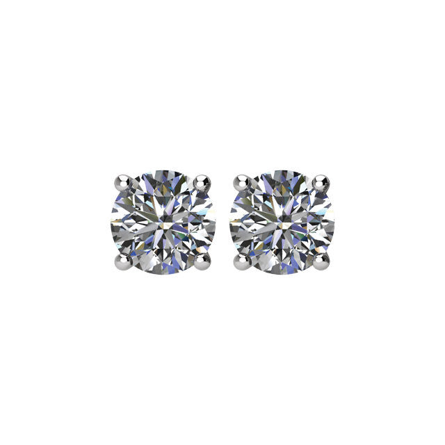 1 ct Diamant Threaded Stecker Ohrstecker
