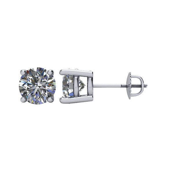 2 1/2 ct Diamant Threaded Stecker Ohrstecker