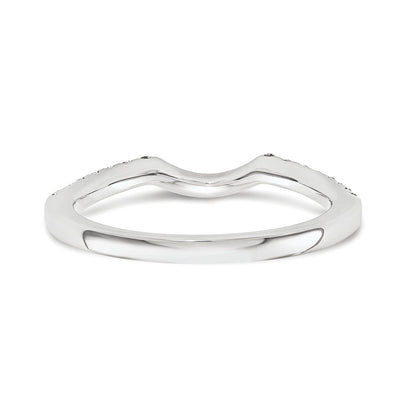 14K Weißgold Diamant-Trauring