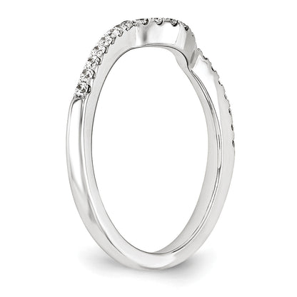 14K Weißgold Diamant-Trauring