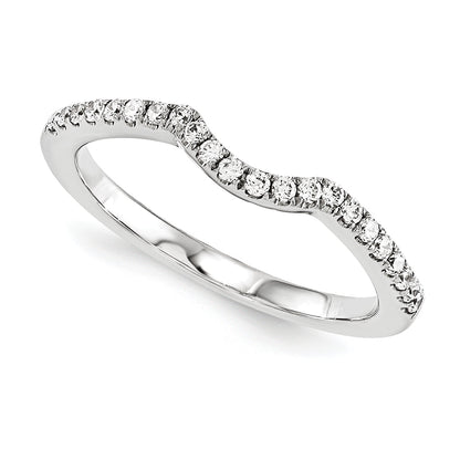 14K Weißgold Diamant-Trauring