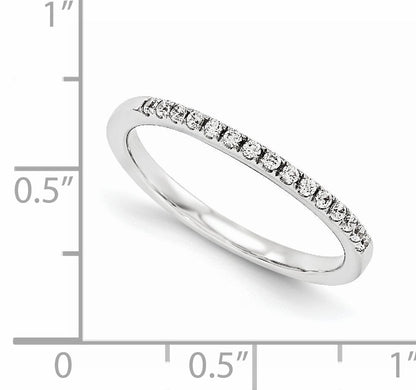 14K Weißgold Diamant-Trauring