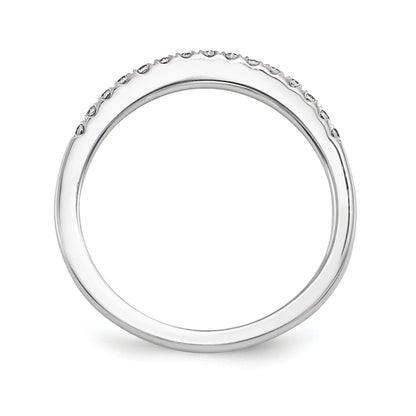 14K Weißgold Diamant-Trauring