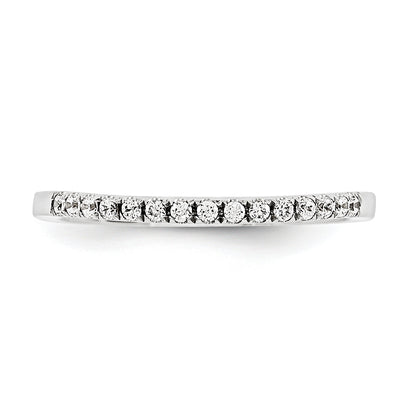 14K Weißgold Diamant-Trauring
