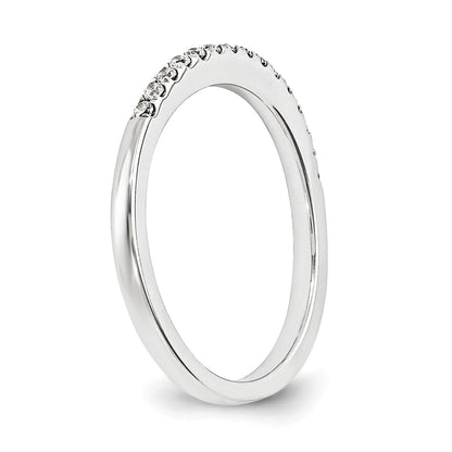 14K Weißgold Diamant-Trauring