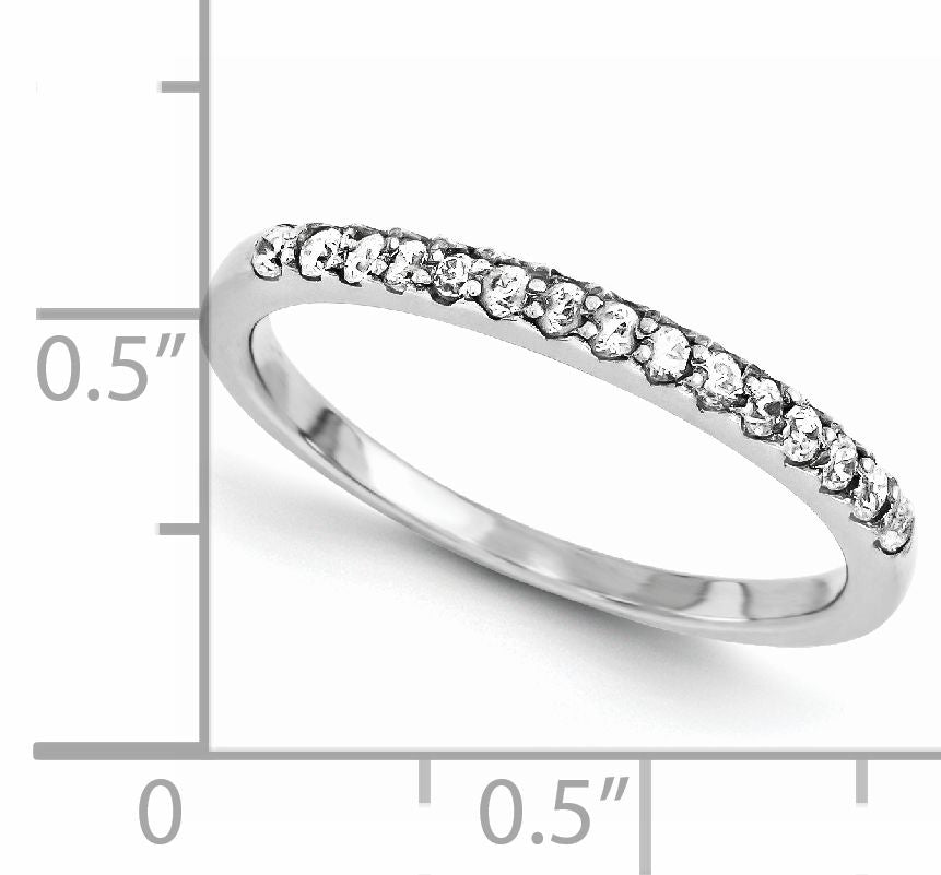 Ring aus 14K Weißgold mit Diamant