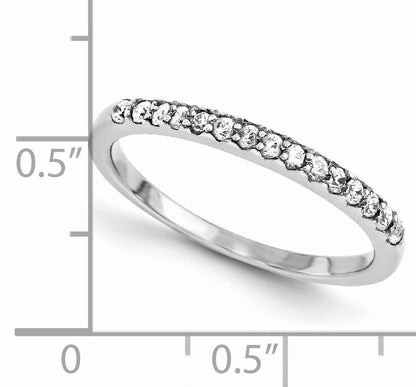 Ring aus 14K Weißgold mit Diamant