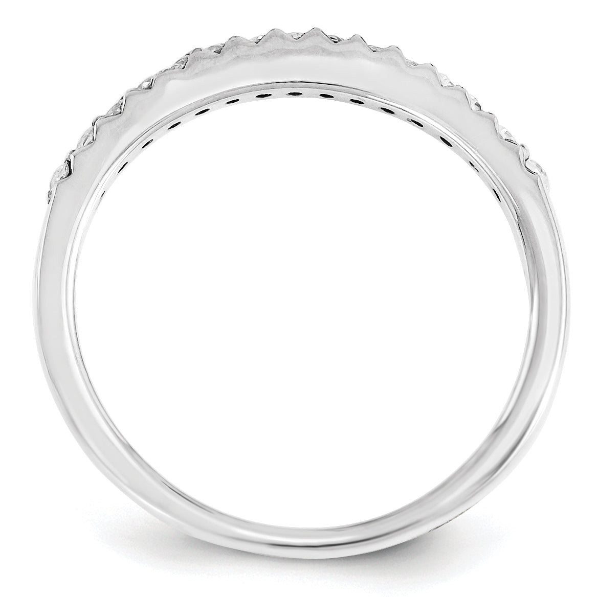 Ring aus 14K Weißgold mit Diamant
