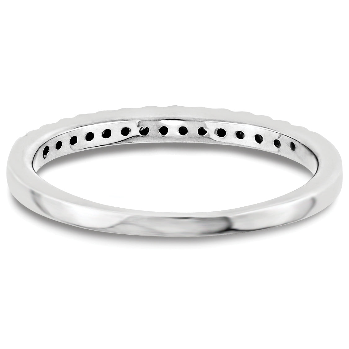 Ring aus 14K Weißgold mit Diamant