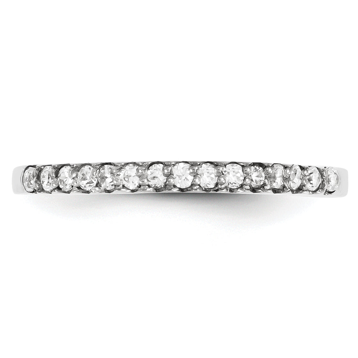 Ring aus 14K Weißgold mit Diamant