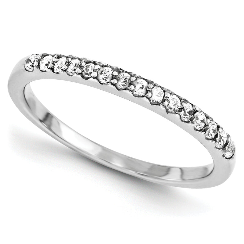 Ring aus 14K Weißgold mit Diamant