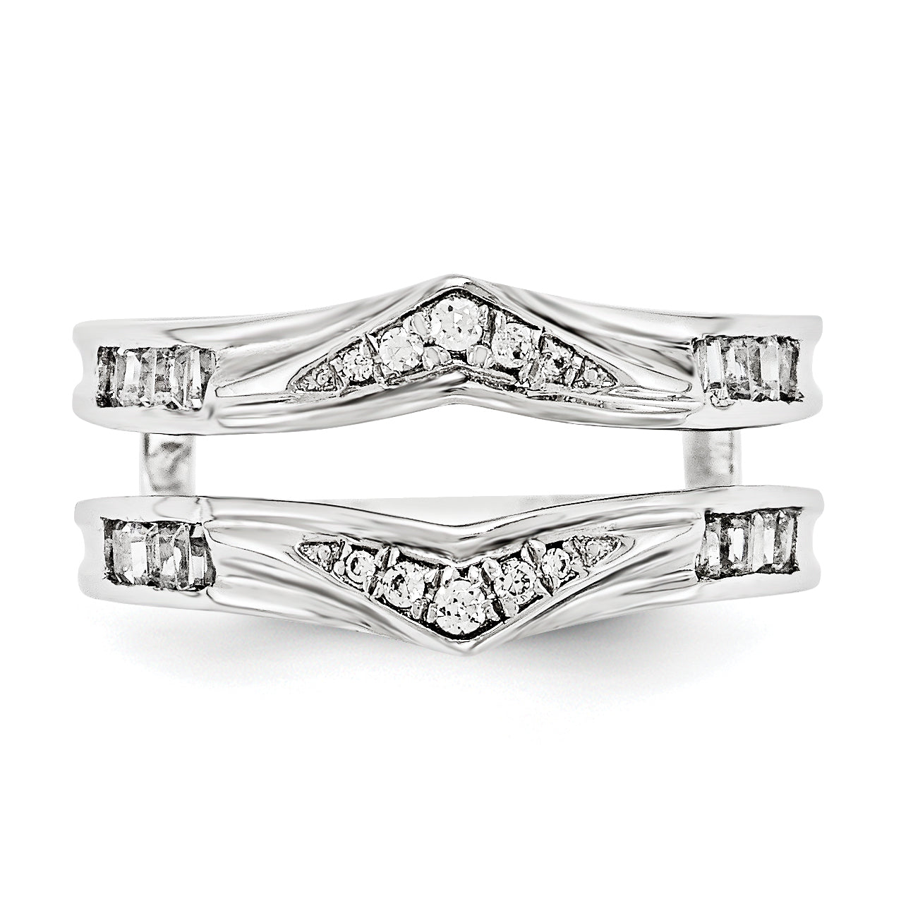 14K Weißgold VS Diamant-Guard