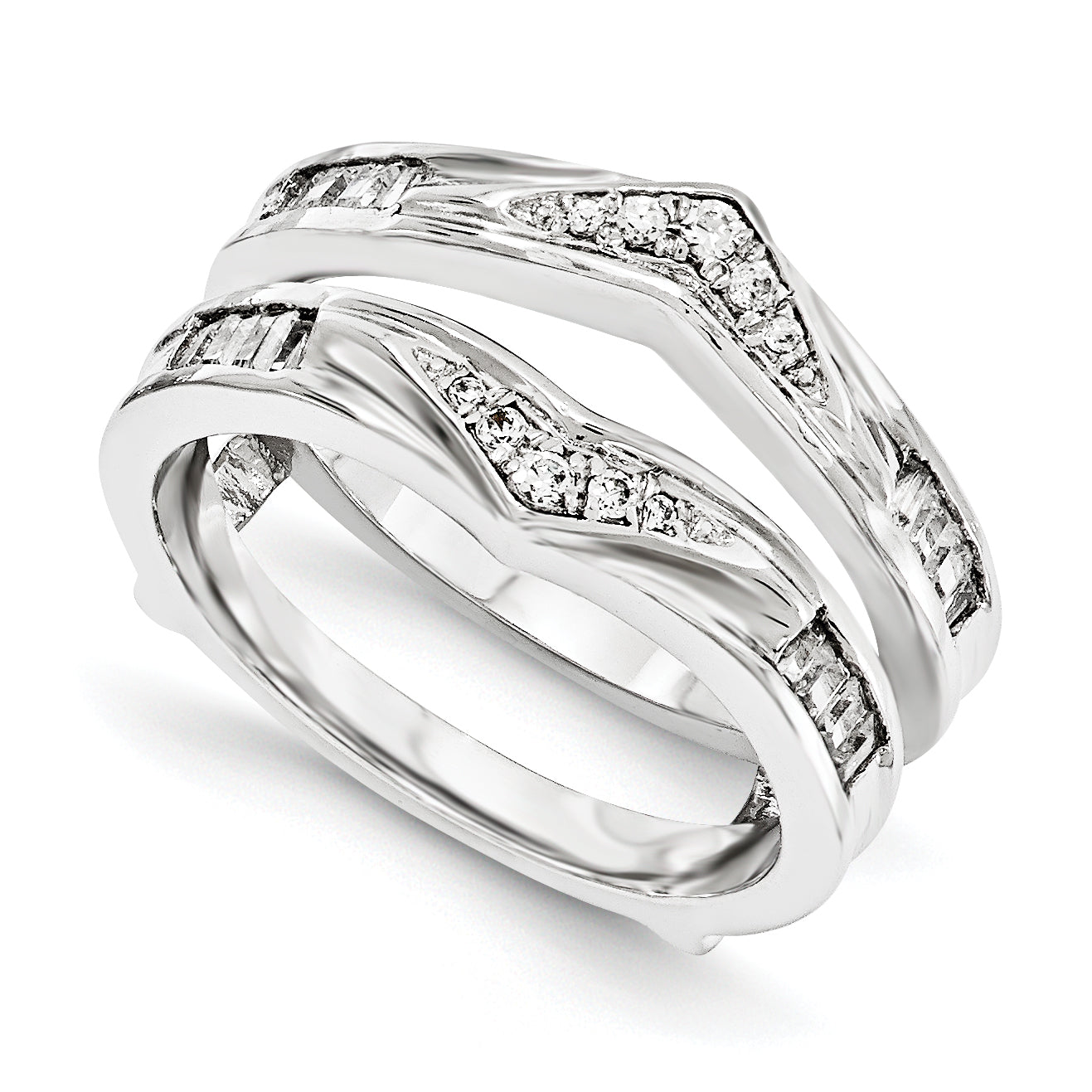 14K Weißgold VS Diamant-Guard