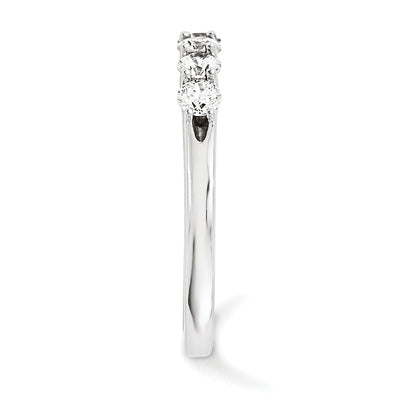 585 Weißgold Trauring mit natürlichem Diamant (0,75 ct, Farbe G-I, Reinheit I1)