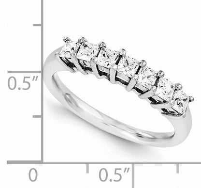14K Weißgold Diamant-Ring
