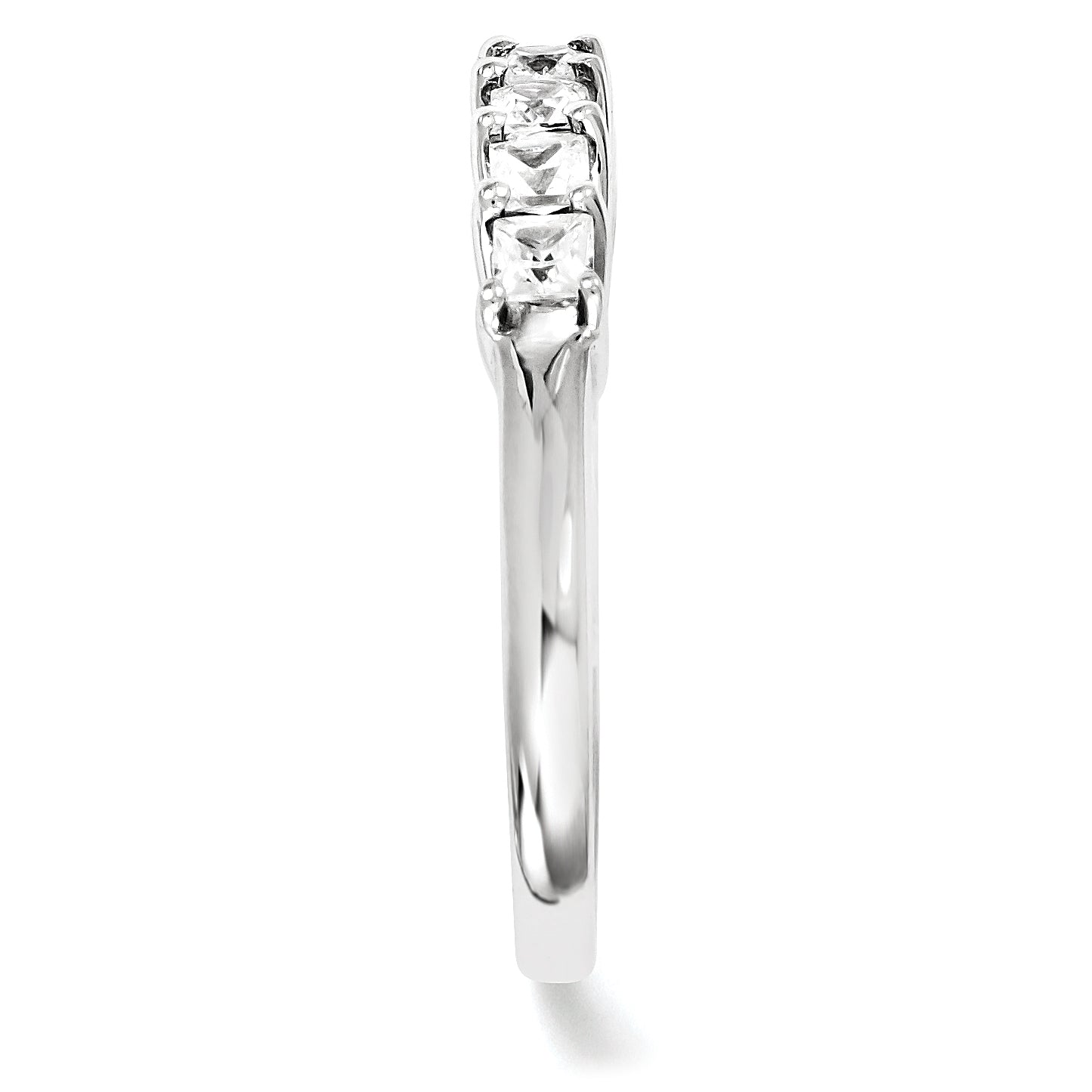 14K Weißgold Diamant-Ring