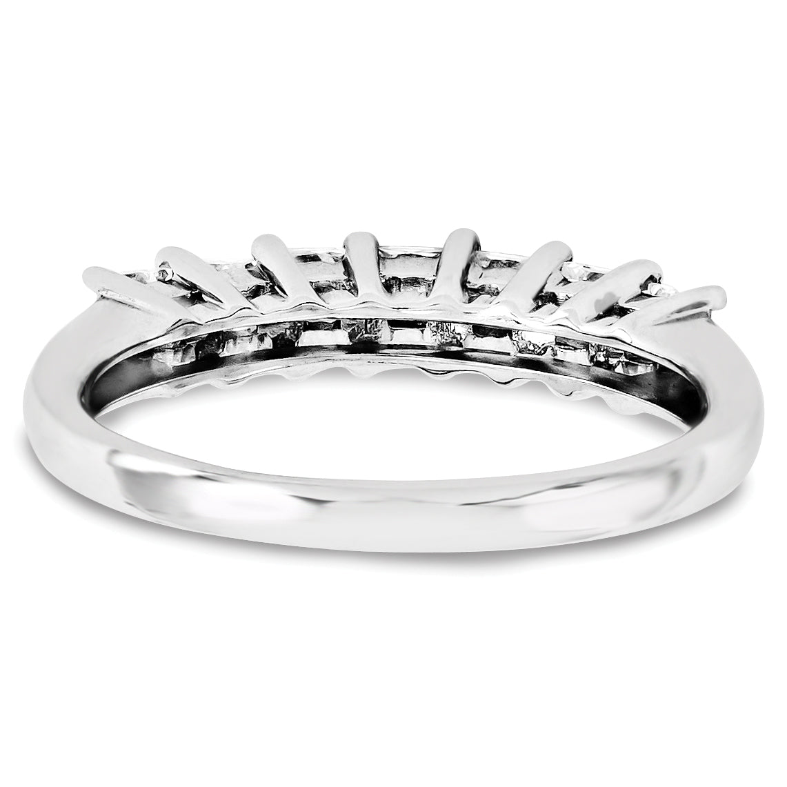 14K Weißgold Diamant-Ring