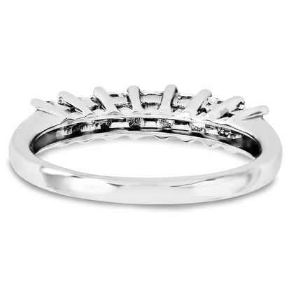 14K Weißgold Diamant-Ring
