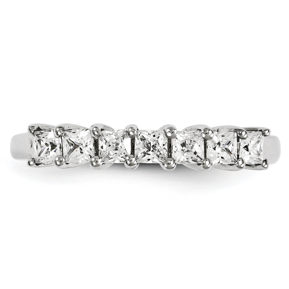 14K Weißgold Diamant-Ring
